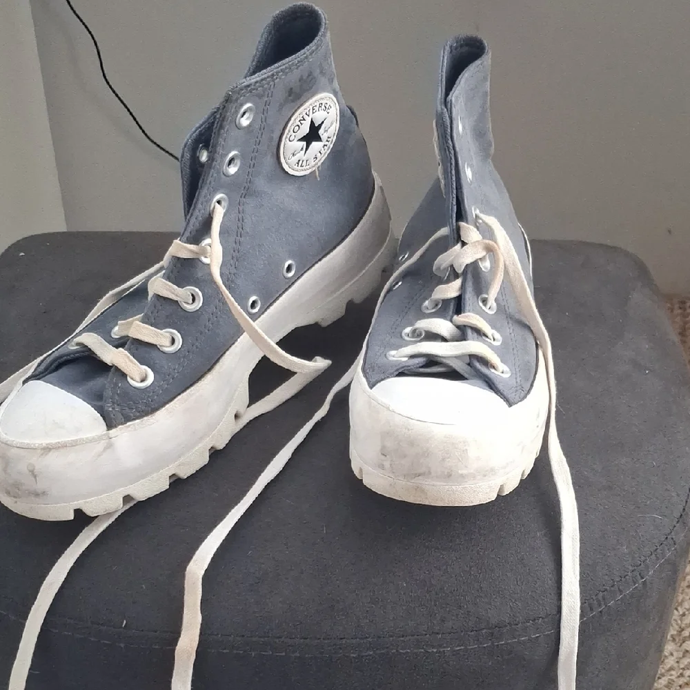 Converse Gray High-Top Sneakers - Picture 4 of 5